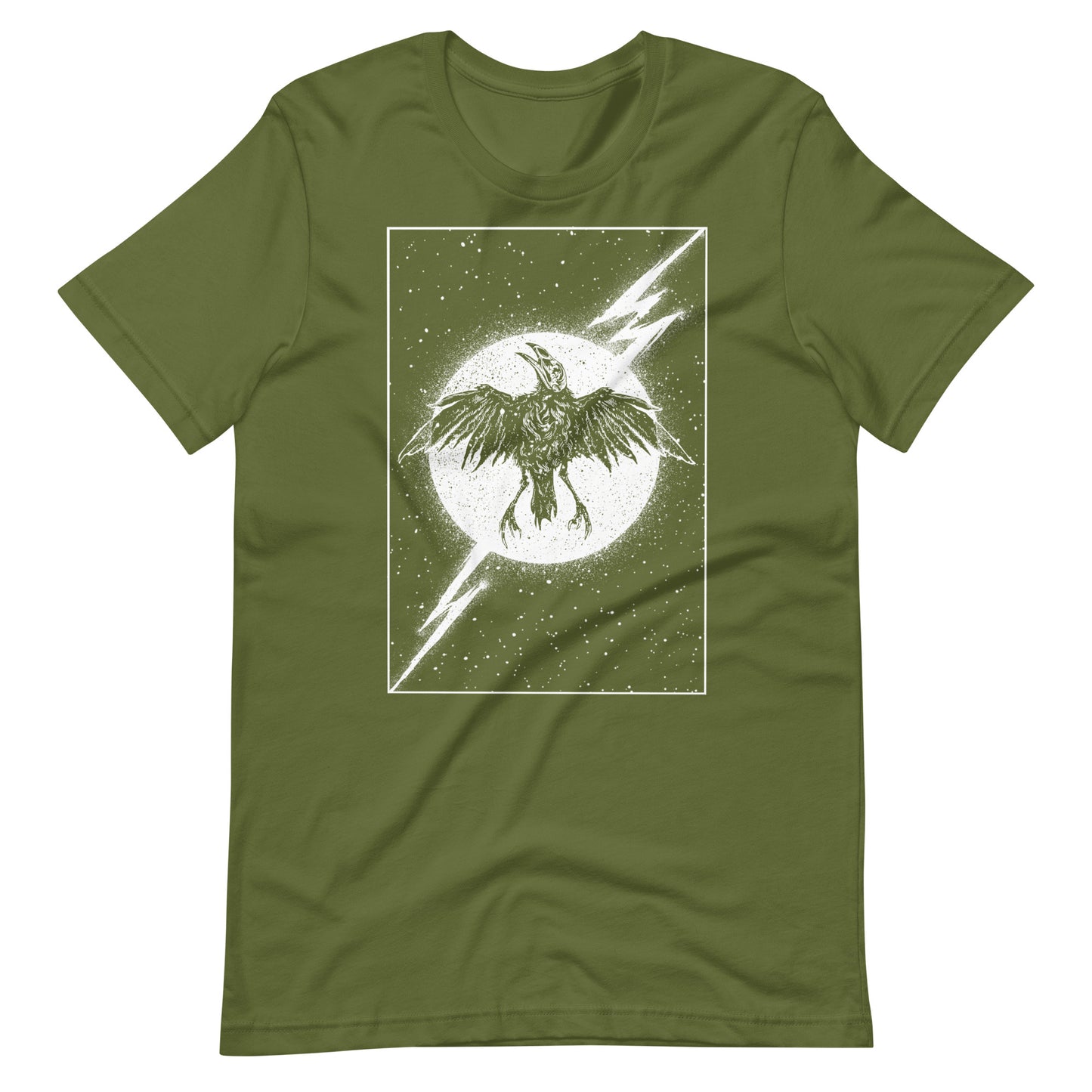 Night Thunder White - Men's t-shirt - Olive Front