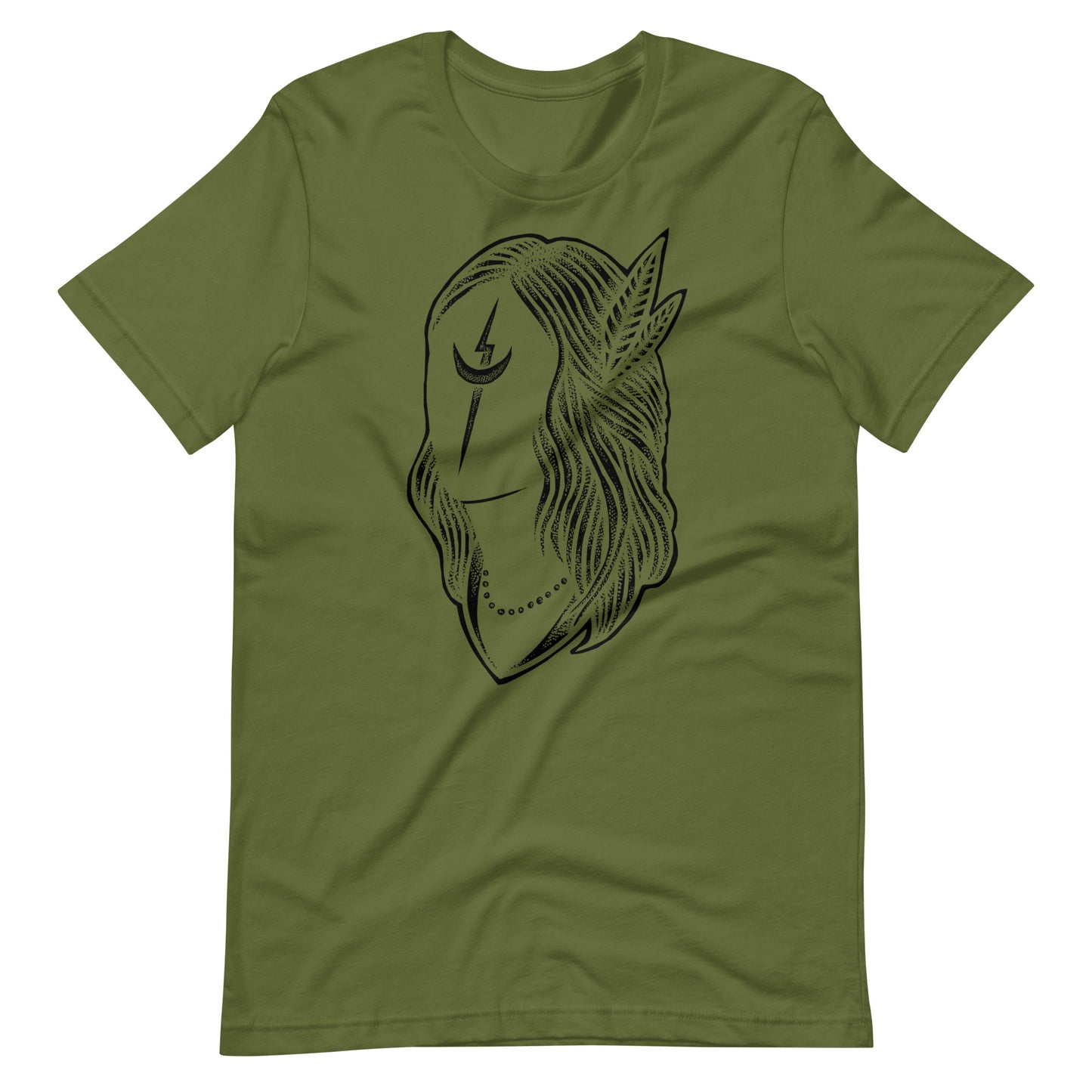 Black Night Black - Men's t-shirt - Olive Front
