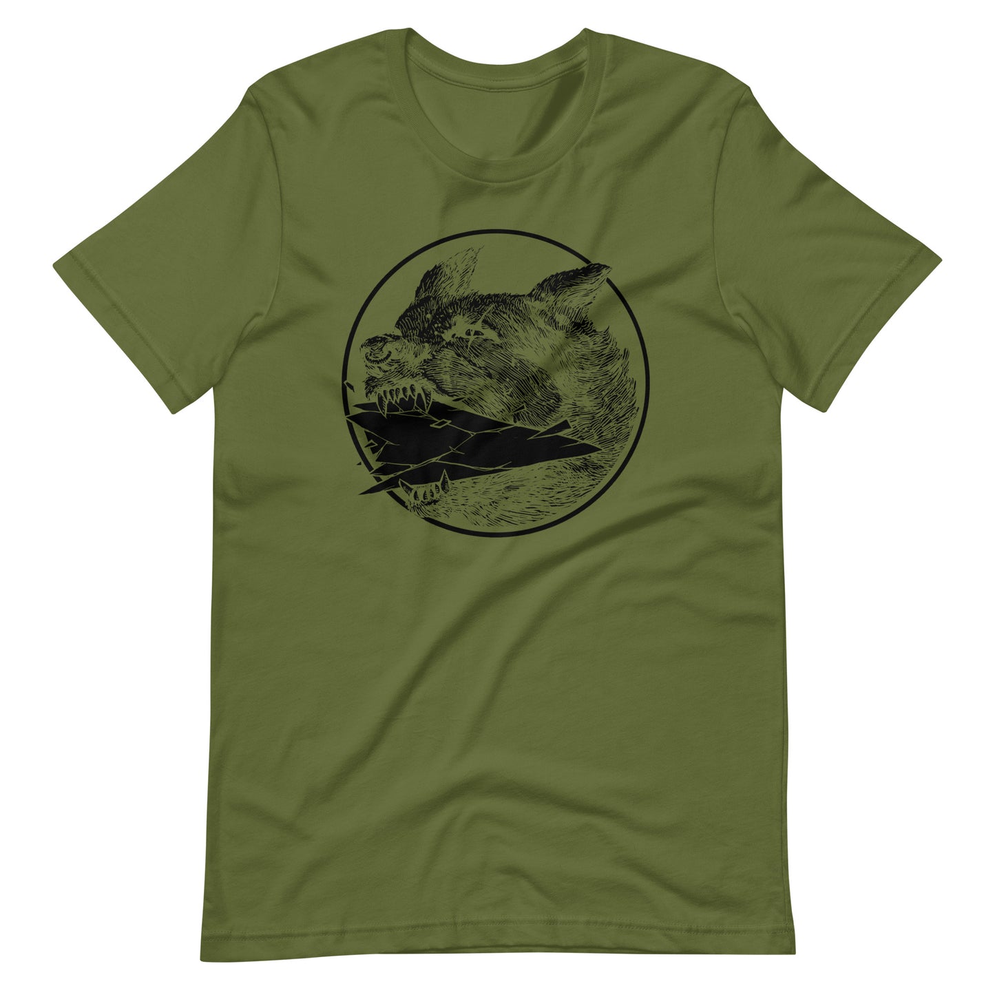 Shard Black - Men's t-shirt - Olive Front