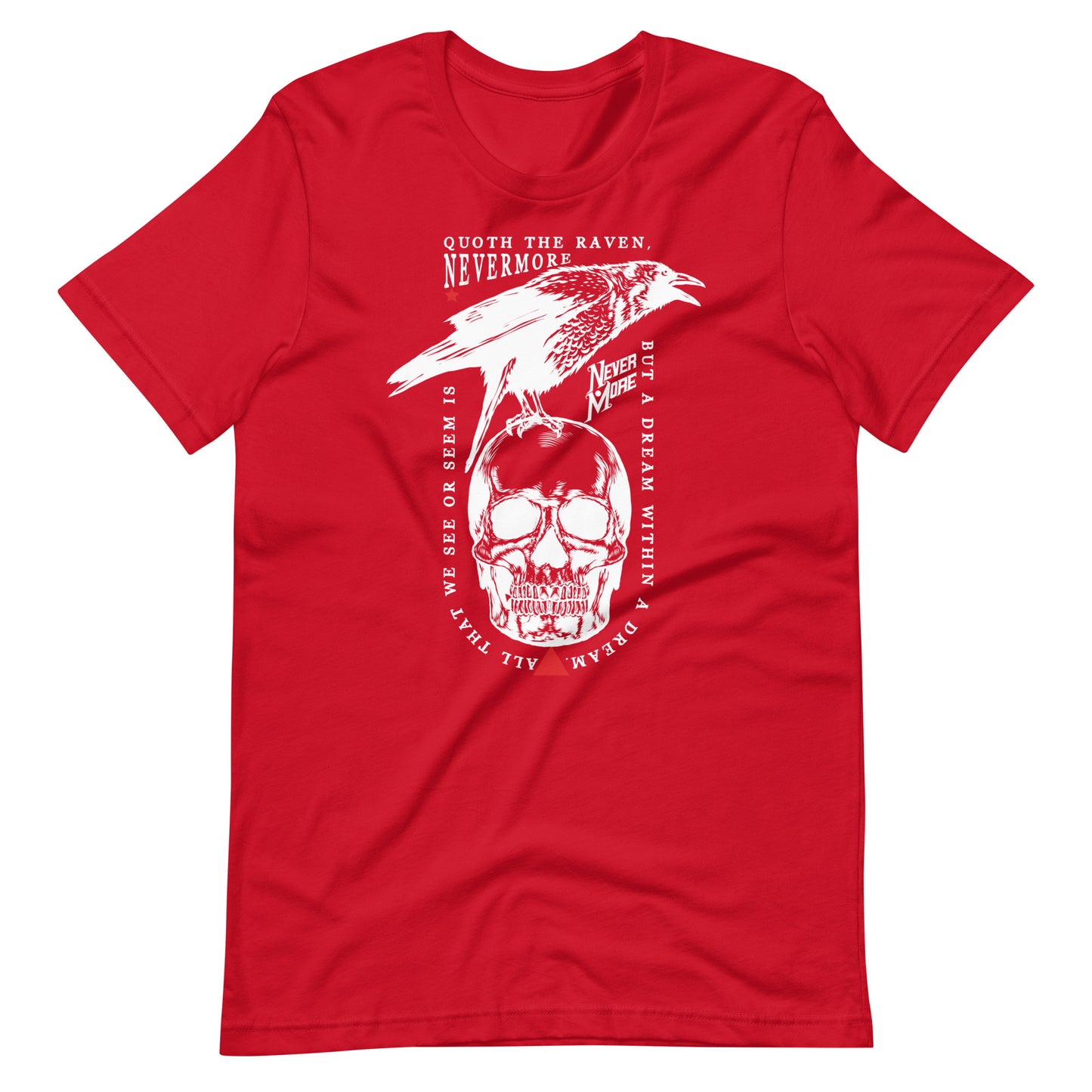 Quoth the Raven - Men's t-shirt - Red Front