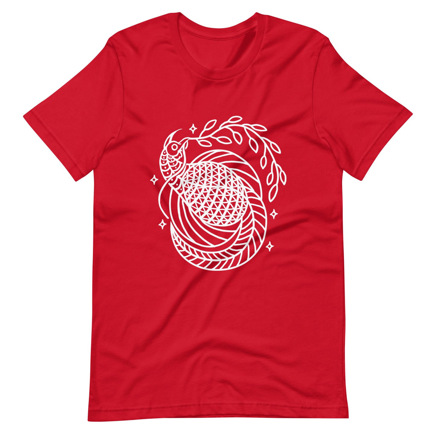 Bird of Peace - Men's t-shirt - Red Front