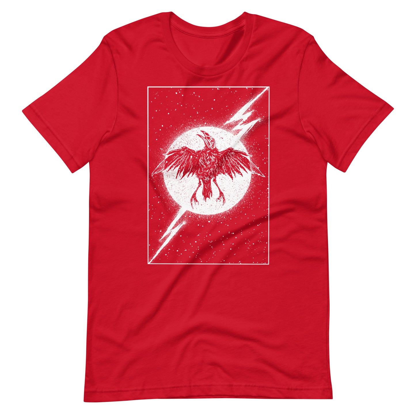 Night Thunder White - Men's t-shirt - Red Front