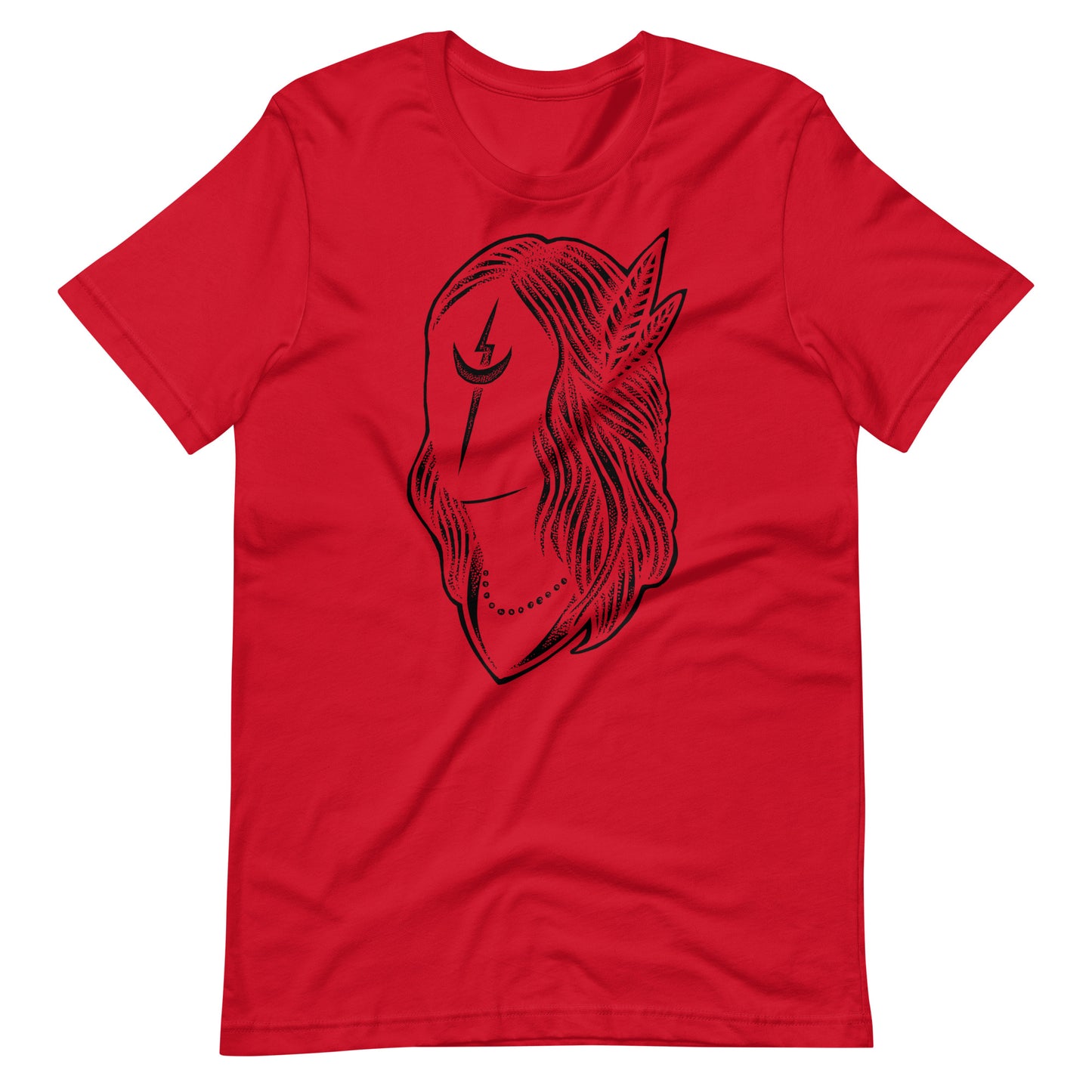 Black Night Black - Men's t-shirt - Red Front