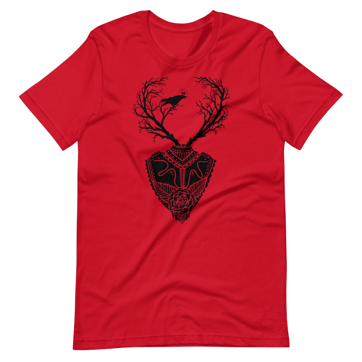 Life Trees Black - Men's t-shirt - Red Front