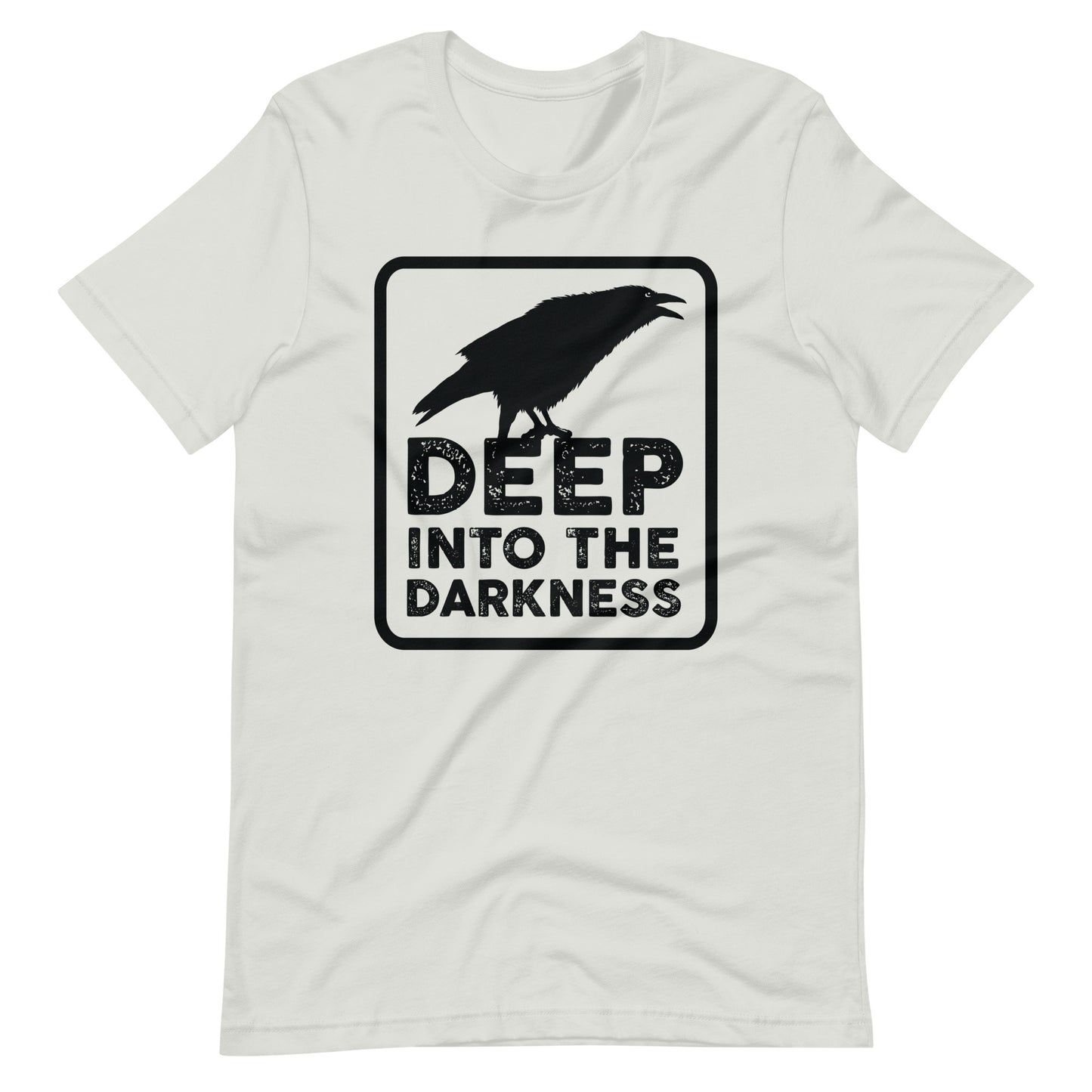 Raven Deep Into the Darkness - Men's t-shirt - Silver Front