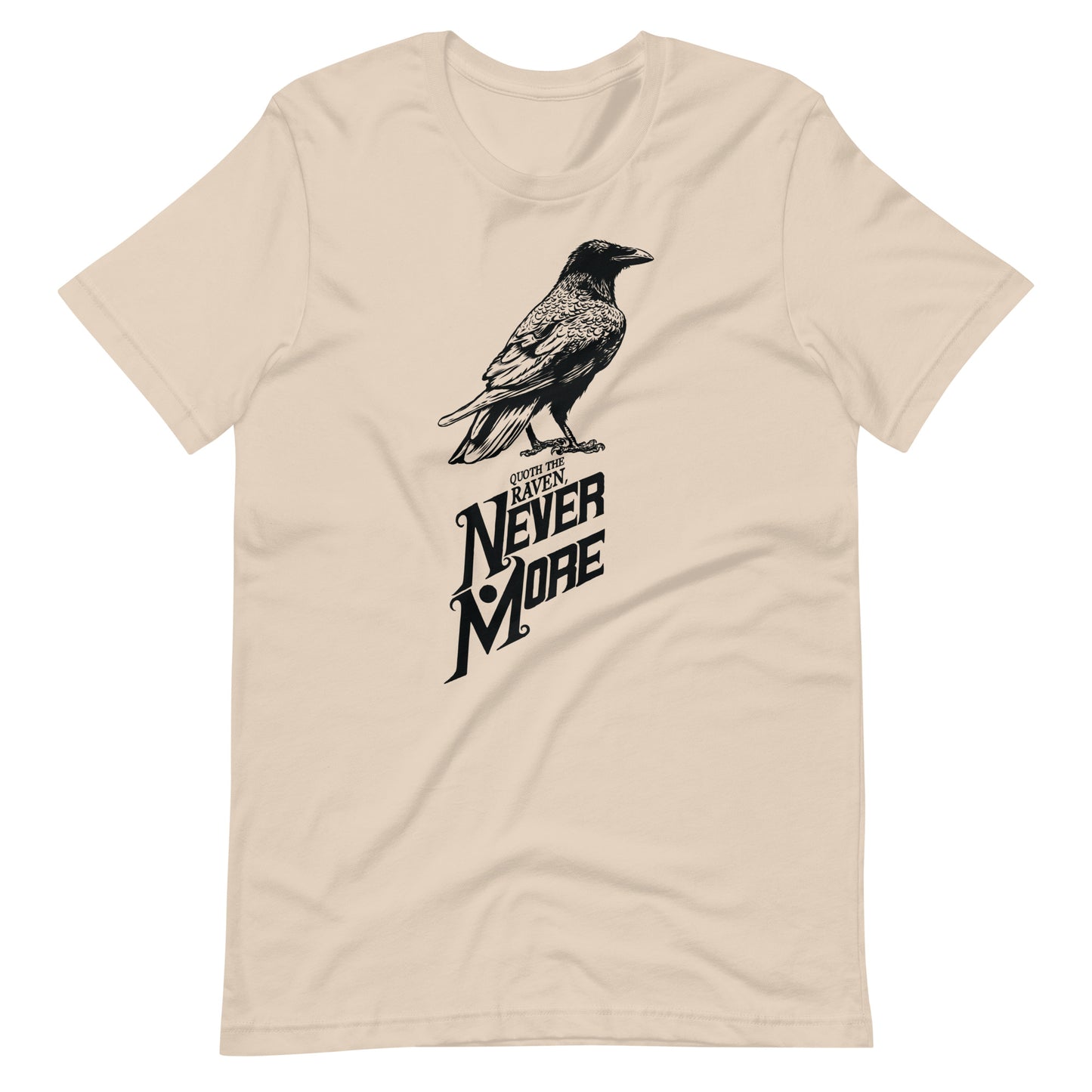 Quoth the Raven Nevermore - Men's t-shirt - Soft Cream Front