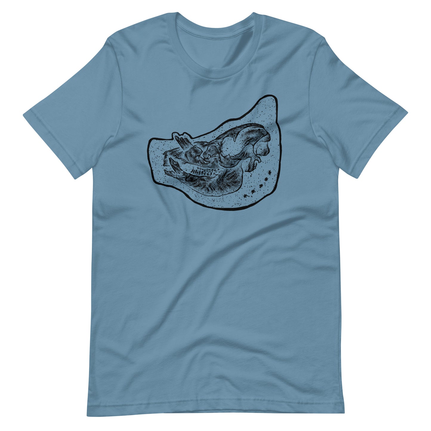 Pig Black - Men's t-shirt - Steel Blue Front