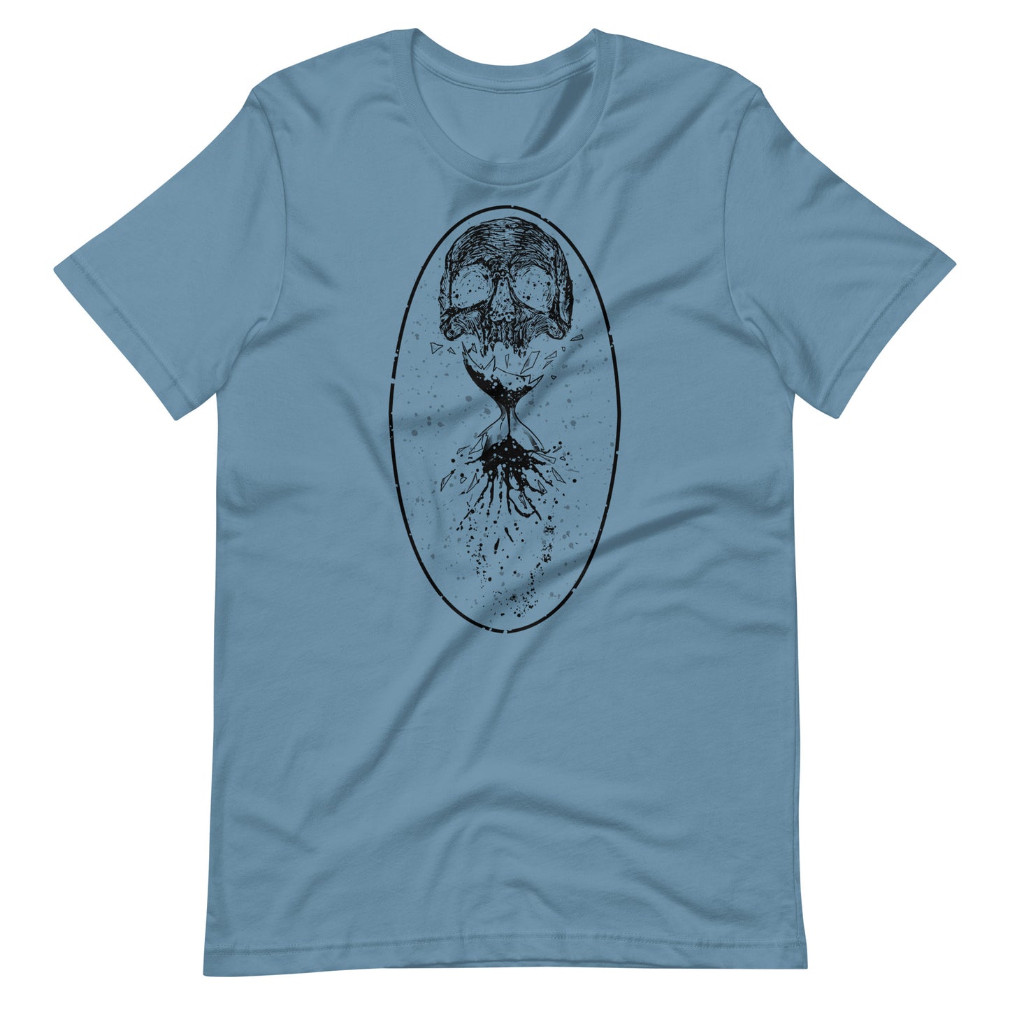 Destruction Black - Men's t-shirt - Steel Blue Front