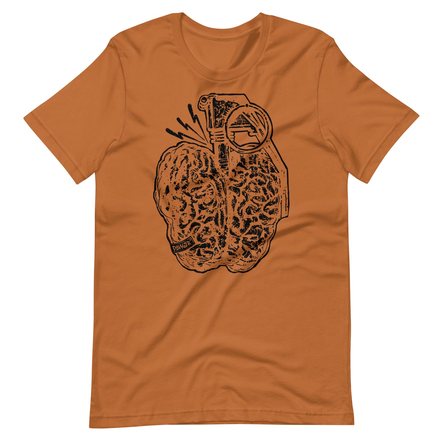 Brain Boom Black - Men's t-shirt - Toast Front