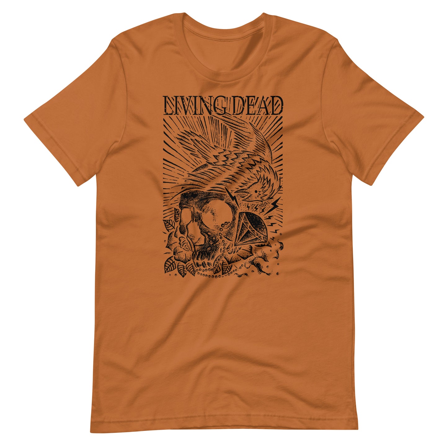 Living Dead Diamond Black - Men's t-shirt - Toast Front