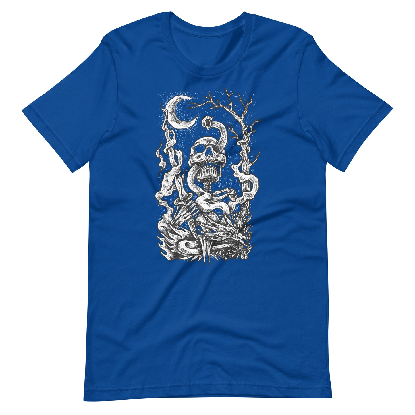 Nightmare Skull - Men's t-shirt - True Royal Front