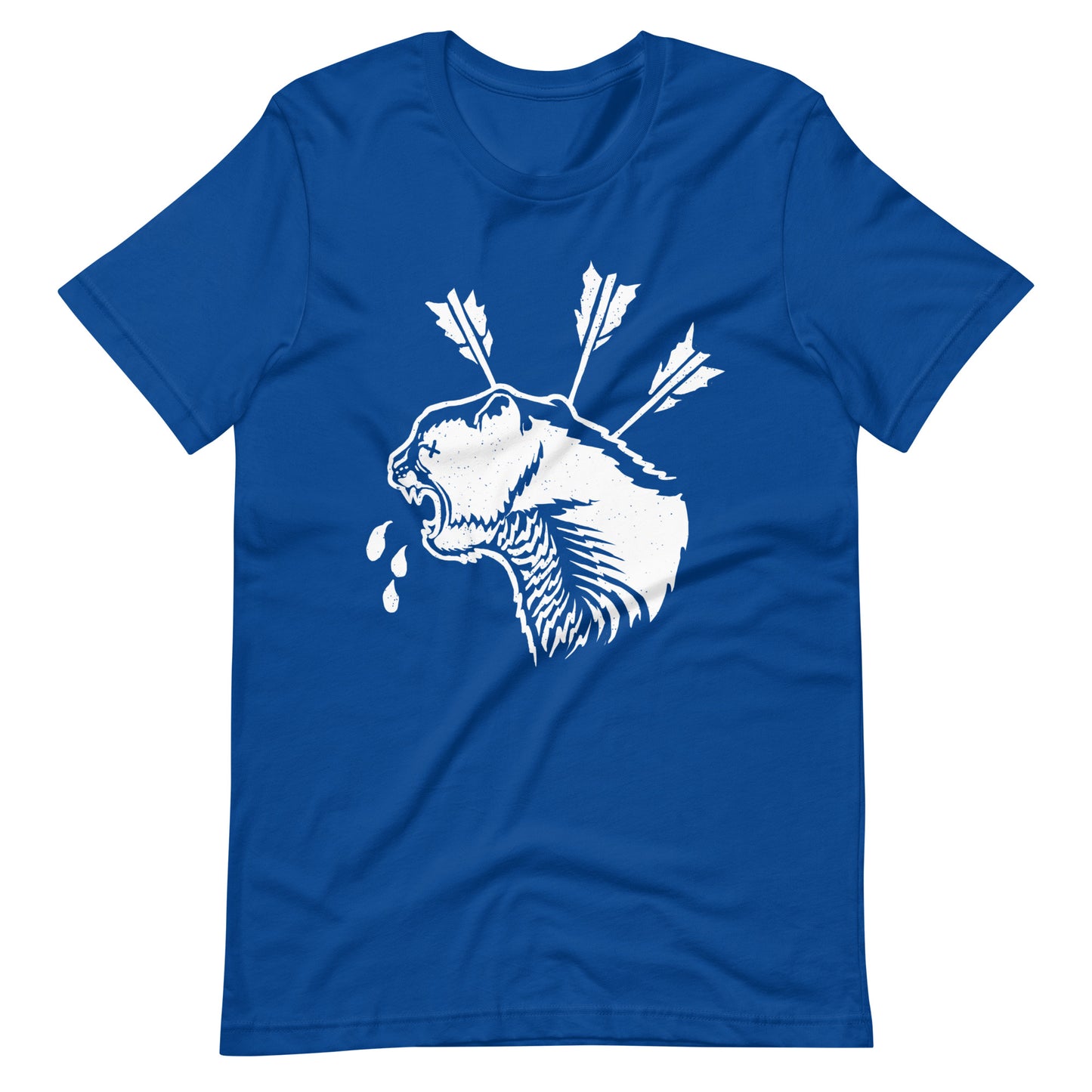 Cat Dead White - Men's t-shirt - True Royal Front