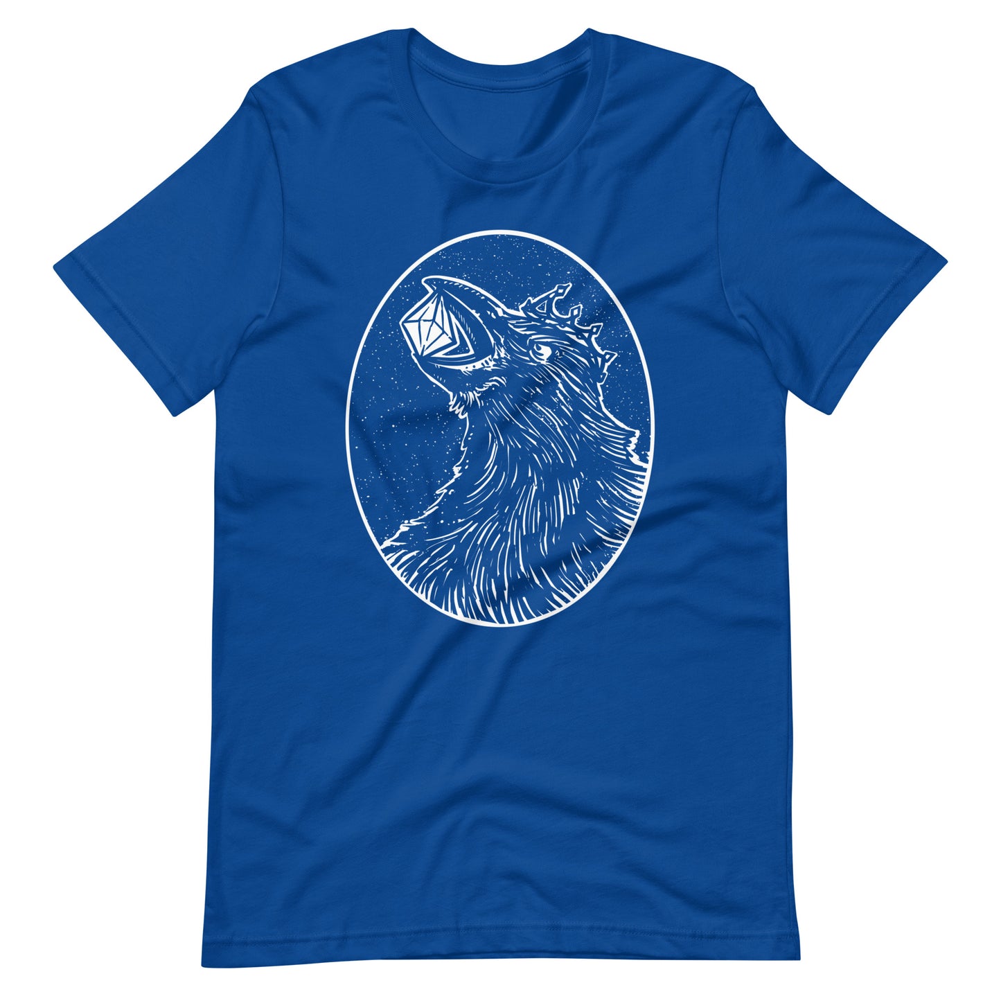 Crow Diamond White - Unisex t-shirt - True Royal Front