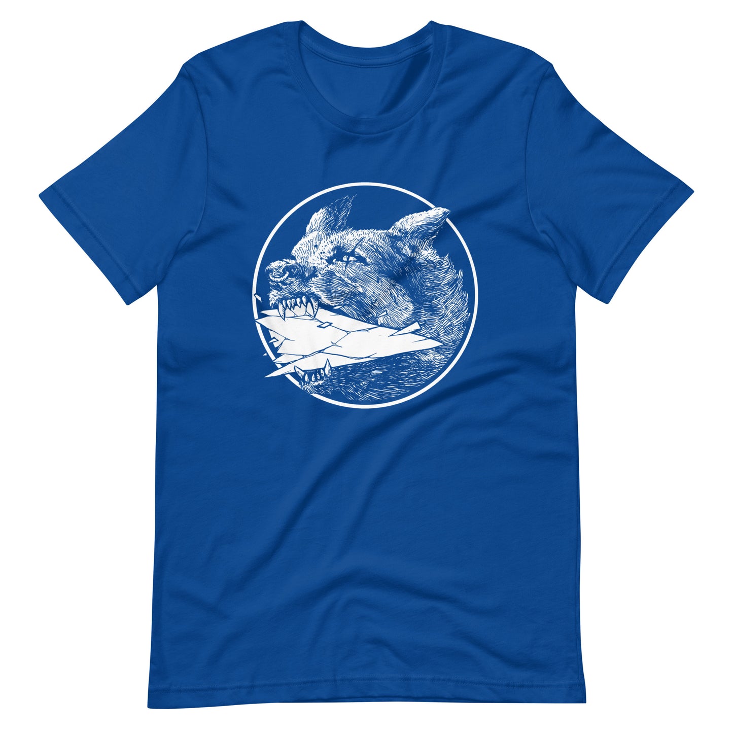 Shard White - Men's t-shirt - True Royal Front
