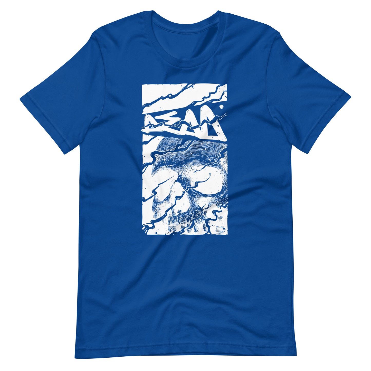 Skull Dead White - Men's t-shirt - True Royal Front