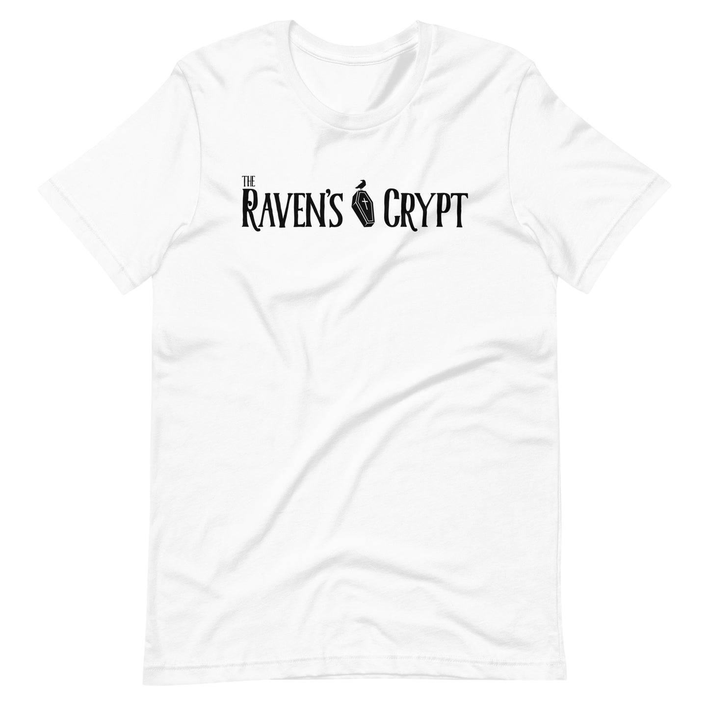 The Raven's Crypt Black Logo - Unisex t-shirt - White Front