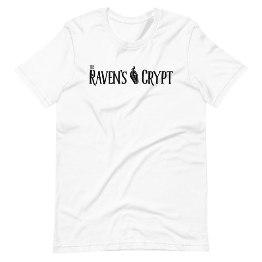 The Raven's Crypt Black Logo - Unisex t-shirt - White Front