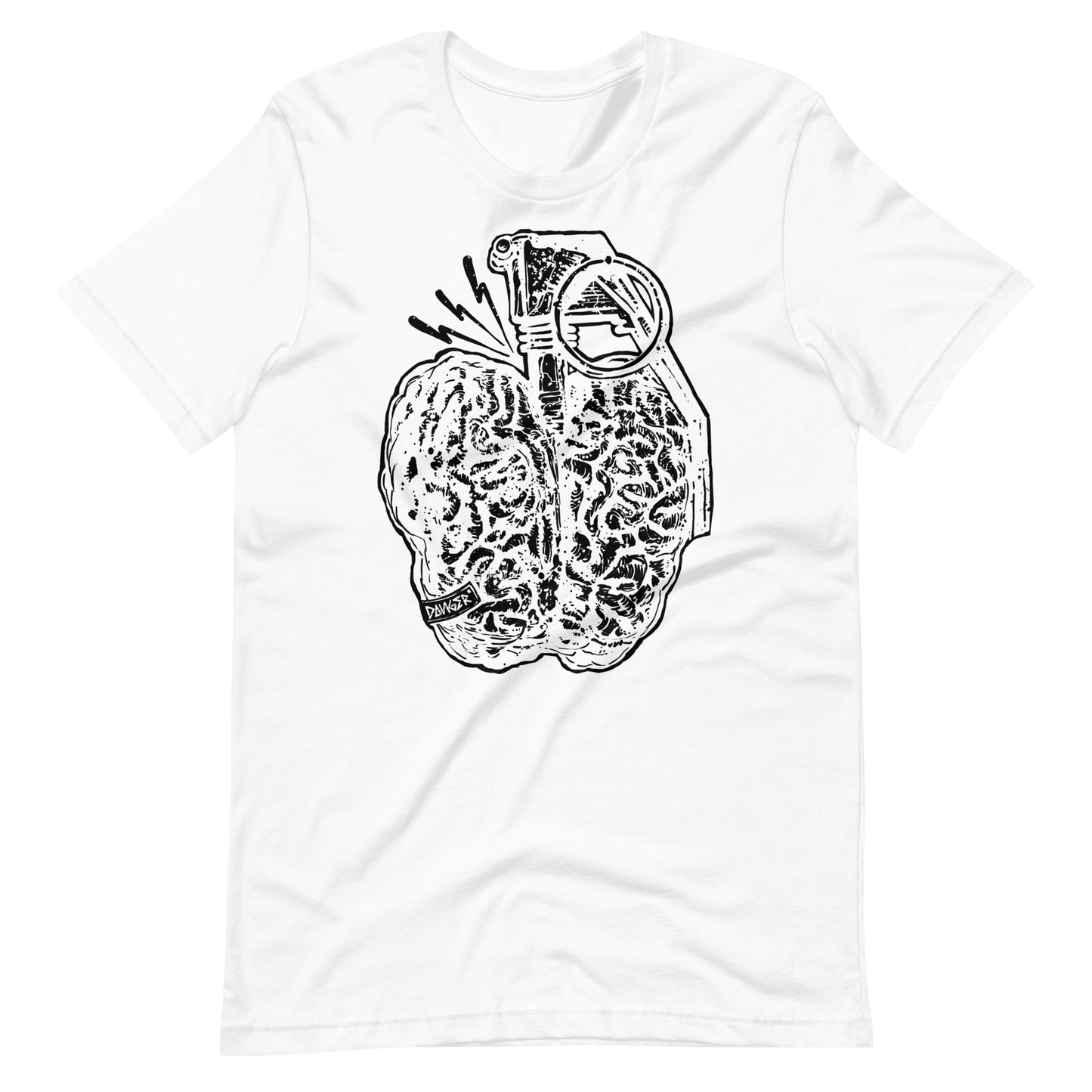 Brain Boom Black - Men's t-shirt - White Front