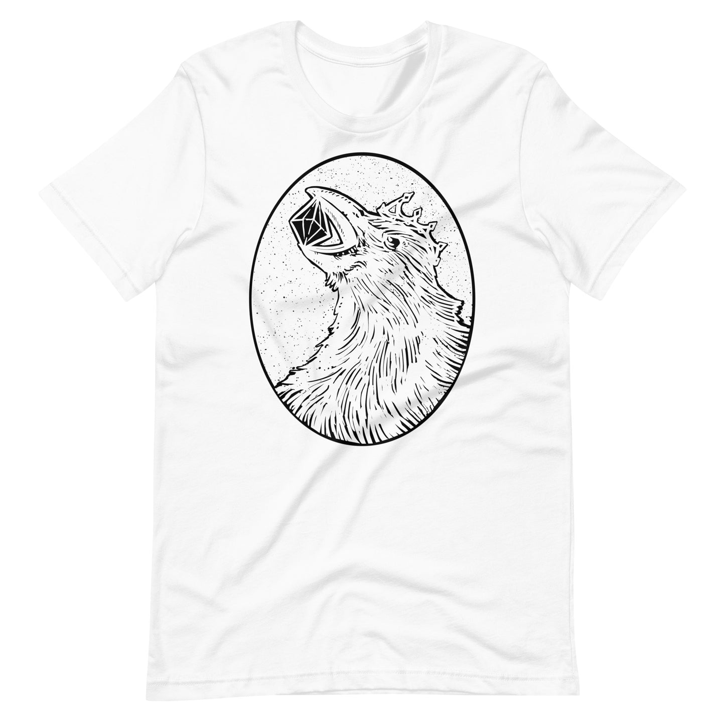 Crow Diamond Black - Men's t-shirt - White Front