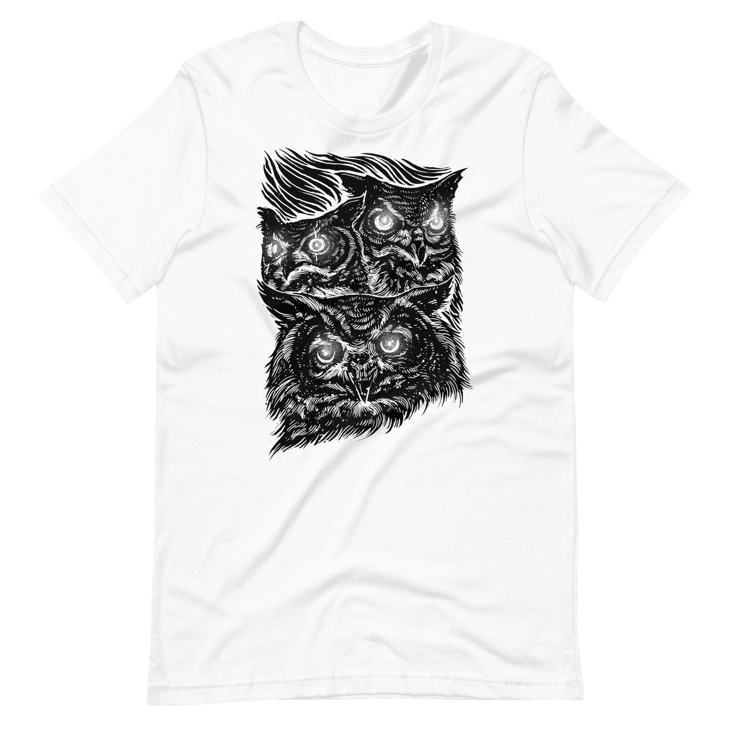 Night Eyes Black - Men's t-shirt - White Front
