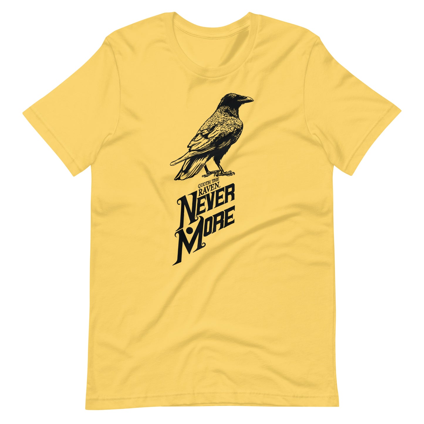 Quoth the Raven Nevermore - Men's t-shirt - Yellow Front