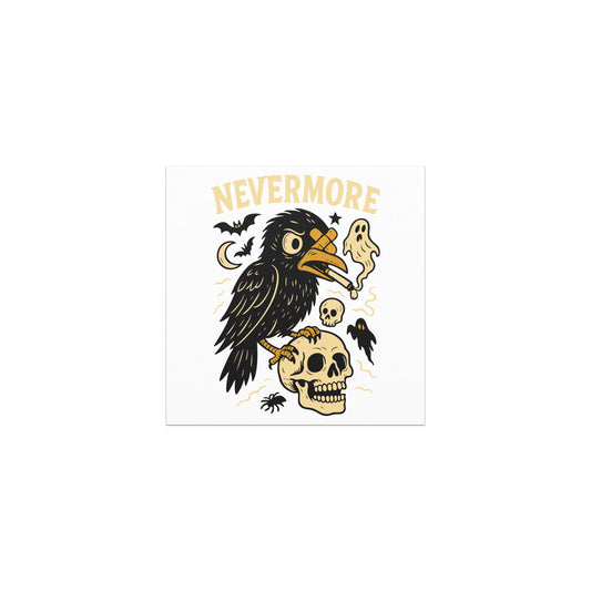 Raven Over Skull Nevermore Car magnet