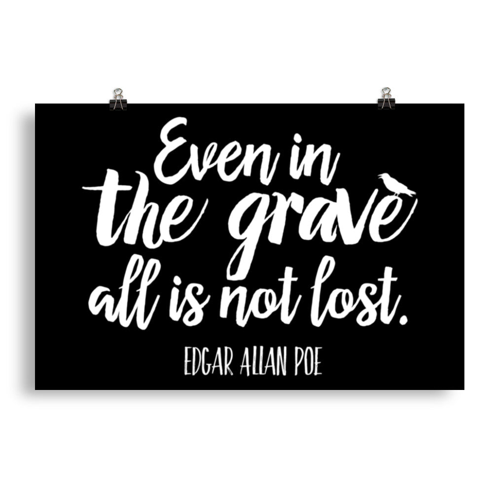 Even in the Grave Black Poster - 20 x 30