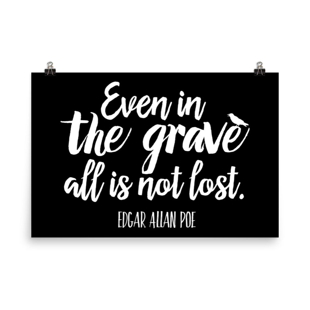 Even in the Grave Black Poster - 24 x 36