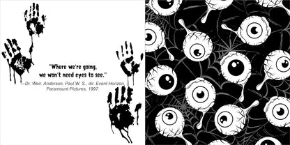 Horror Coloring - A Book with Chilling Quotes & Macabre Art