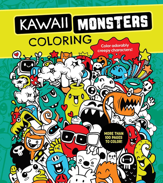 Kawaii Monsters Coloring Book - 120+ Pages of Spooky Fun