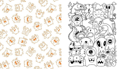 Kawaii Monsters Coloring Book - 120+ Pages of Spooky Fun