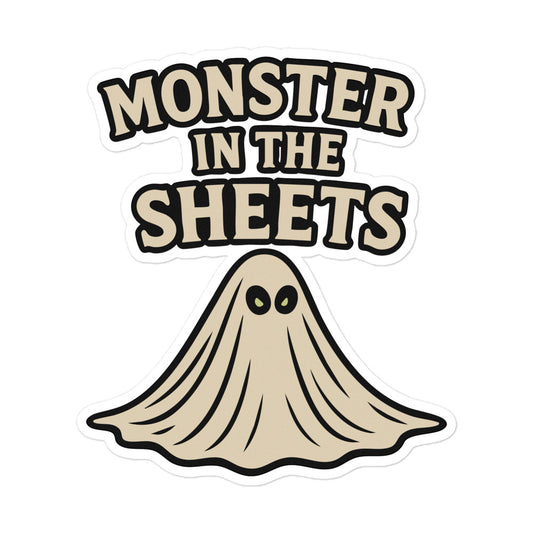 Monster in the Sheets Sticker