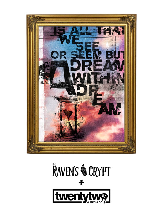 “A Dream Within A Dream” Edgar Allan Poe Quote Poster – Museum Quality Matte Print