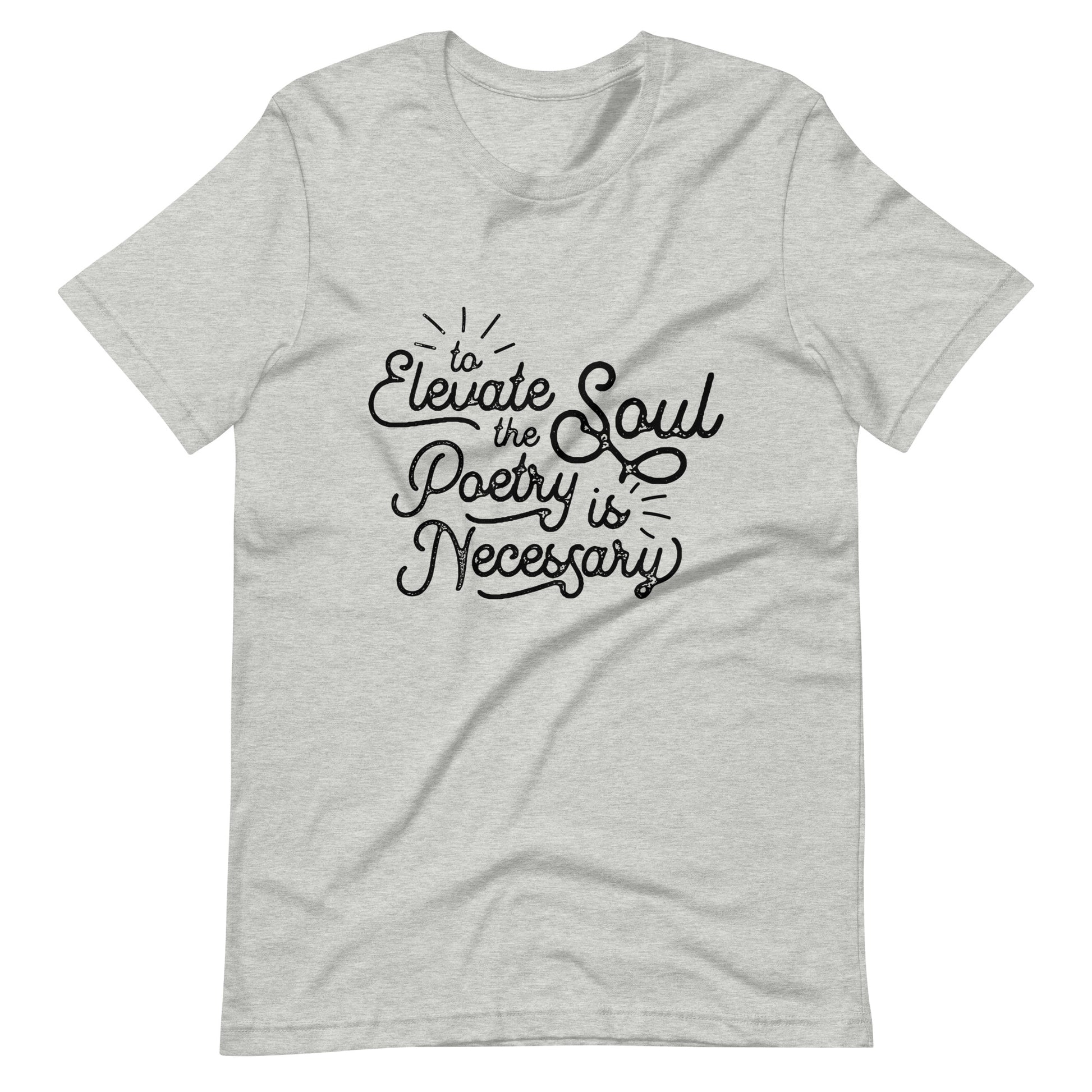 To Elevate the Soul Edgar Allan Poe Quote - Men's t-shirt - Athletic Heather Front
