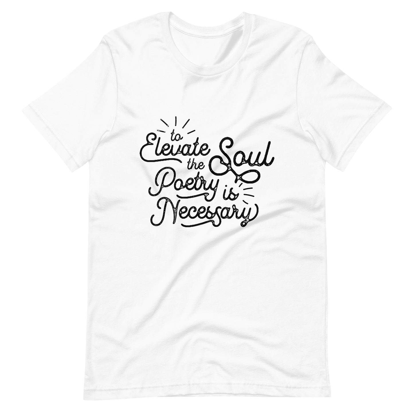 To Elevate the Soul Edgar Allan Poe Quote - Men's t-shirt - White Front