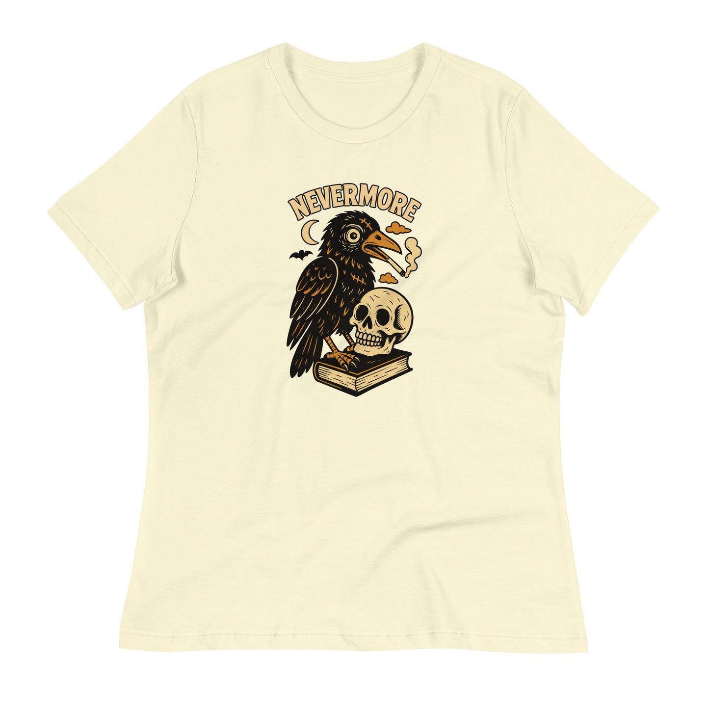  citron Raven and Skull Nevermore Women's Relaxed T-Shirt