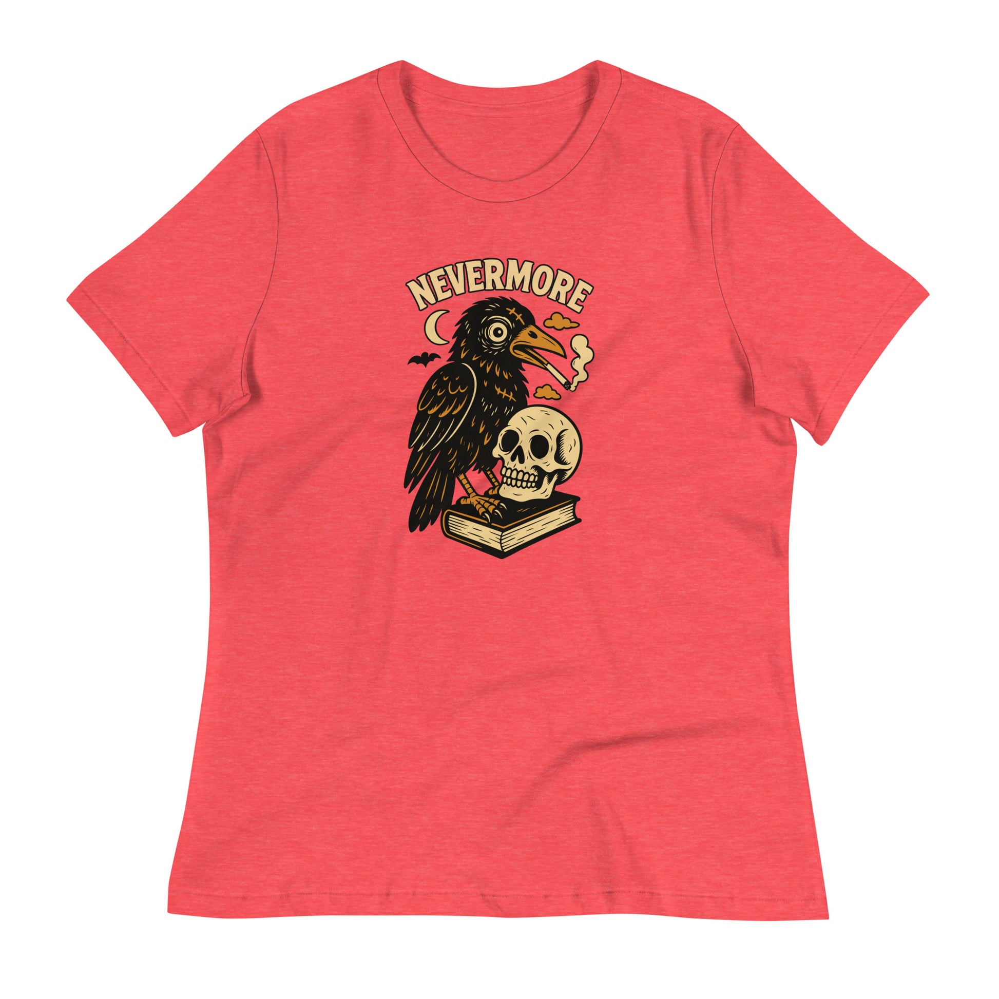 red Raven and Skull Nevermore Women's T-Shirt
