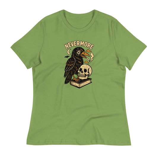 Leaf Raven and Skull Nevermore Women's T-Shirt