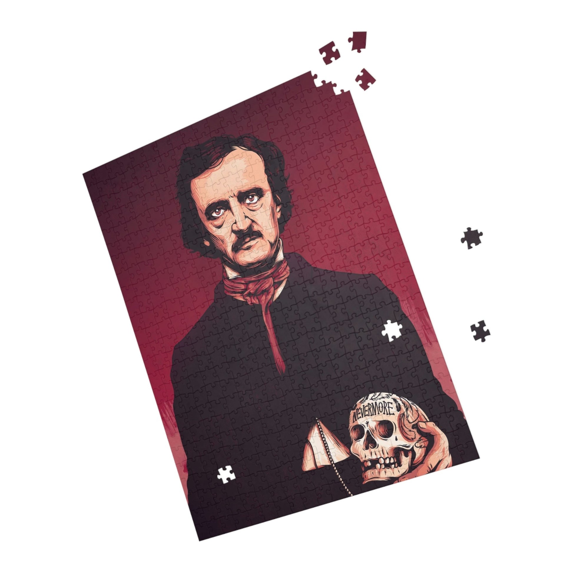 Edgar Allan Poe Illustrated Puzzle - 500 Piece Puzzle Side