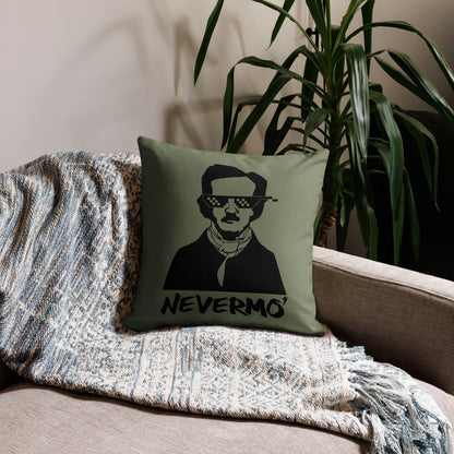 Edgar Allan Poe "I'm Sexy and a Poet" Premium Pillow - Green 18 x 18