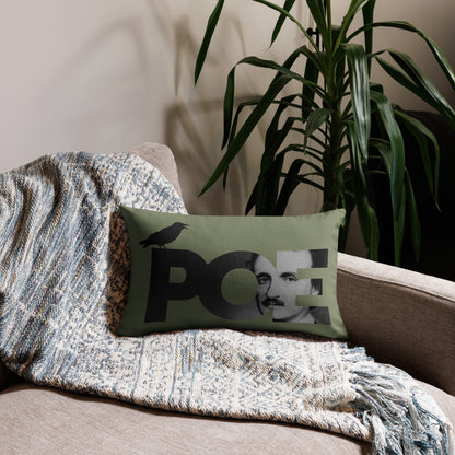 Edgar Allan Poe Premium Pillow - 20 x 12