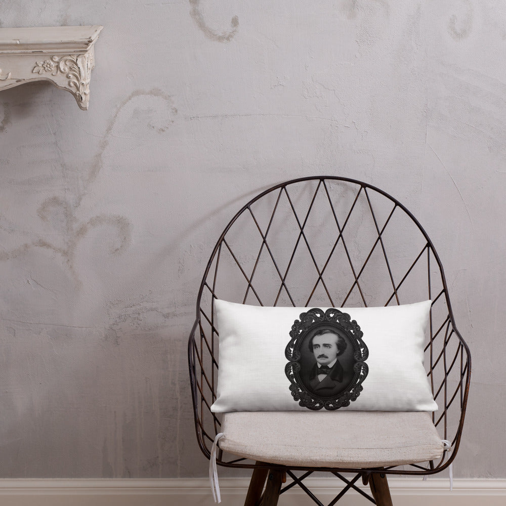Edgar Allan Poe Portrait Premium Pillow