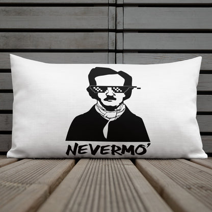 Edgar Allan Poe "Nevermo" Premium Pillow - 20x12 Front