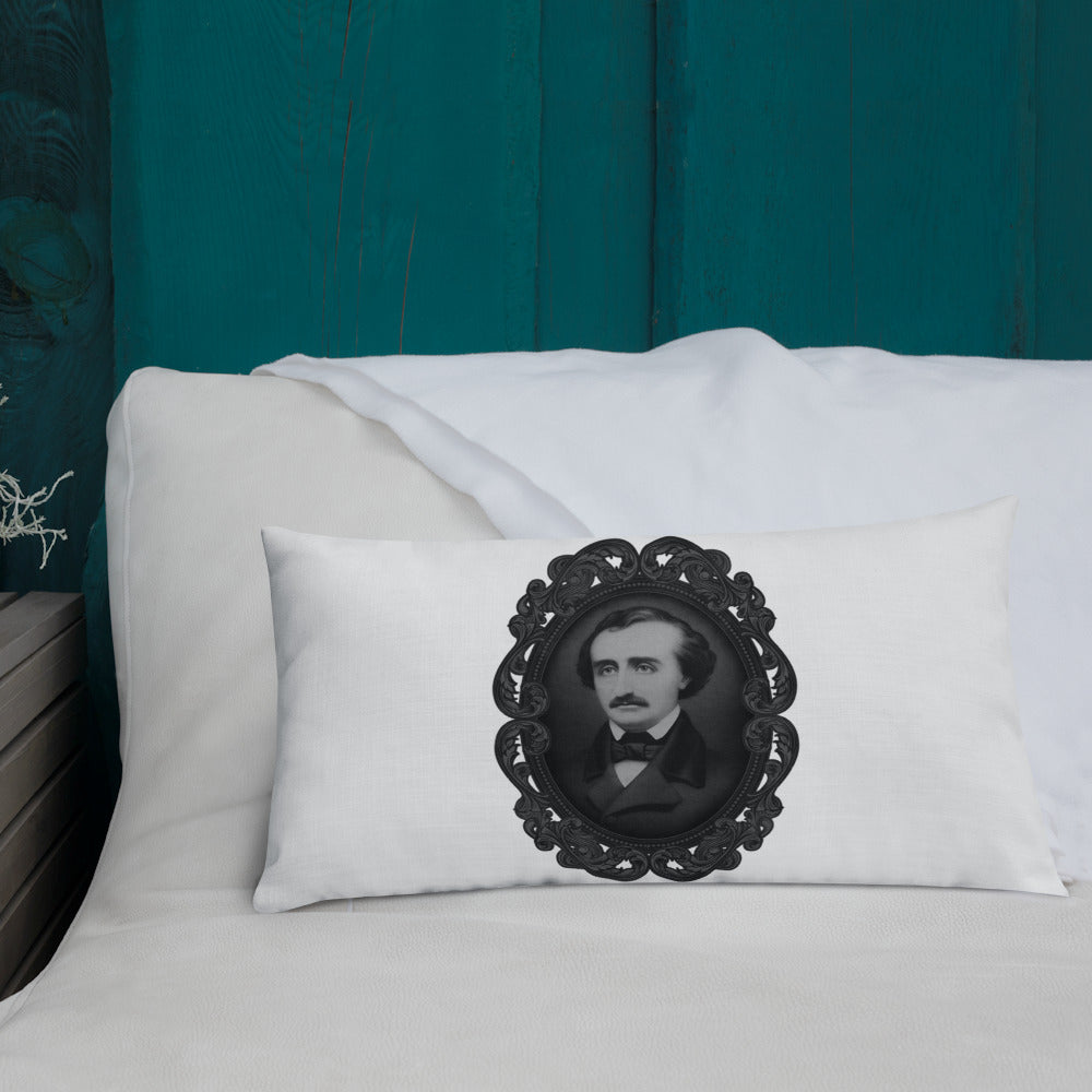 Edgar Allan Poe Portrait Premium Pillow