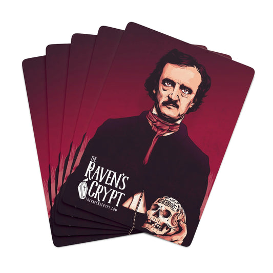 Edgar Allan Poe Illustrated Poker Cards - Back