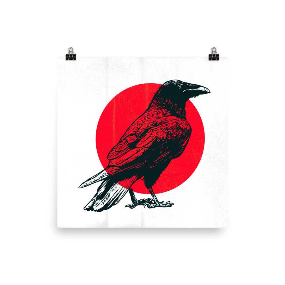 The Raven's Crypt Black Raven - Matte Poster - 10 x 10