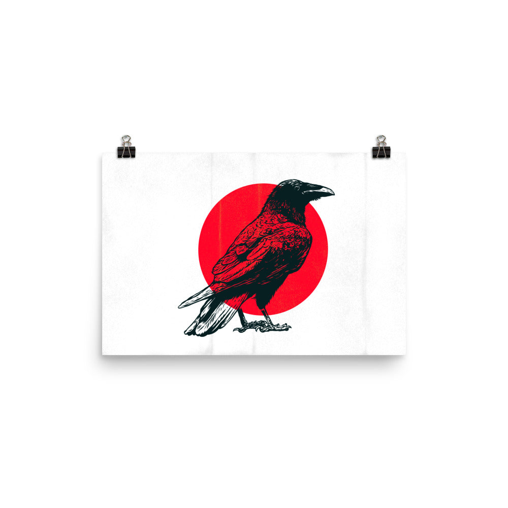 The Raven's Crypt Black Raven - Matte Poster - 12 x 18