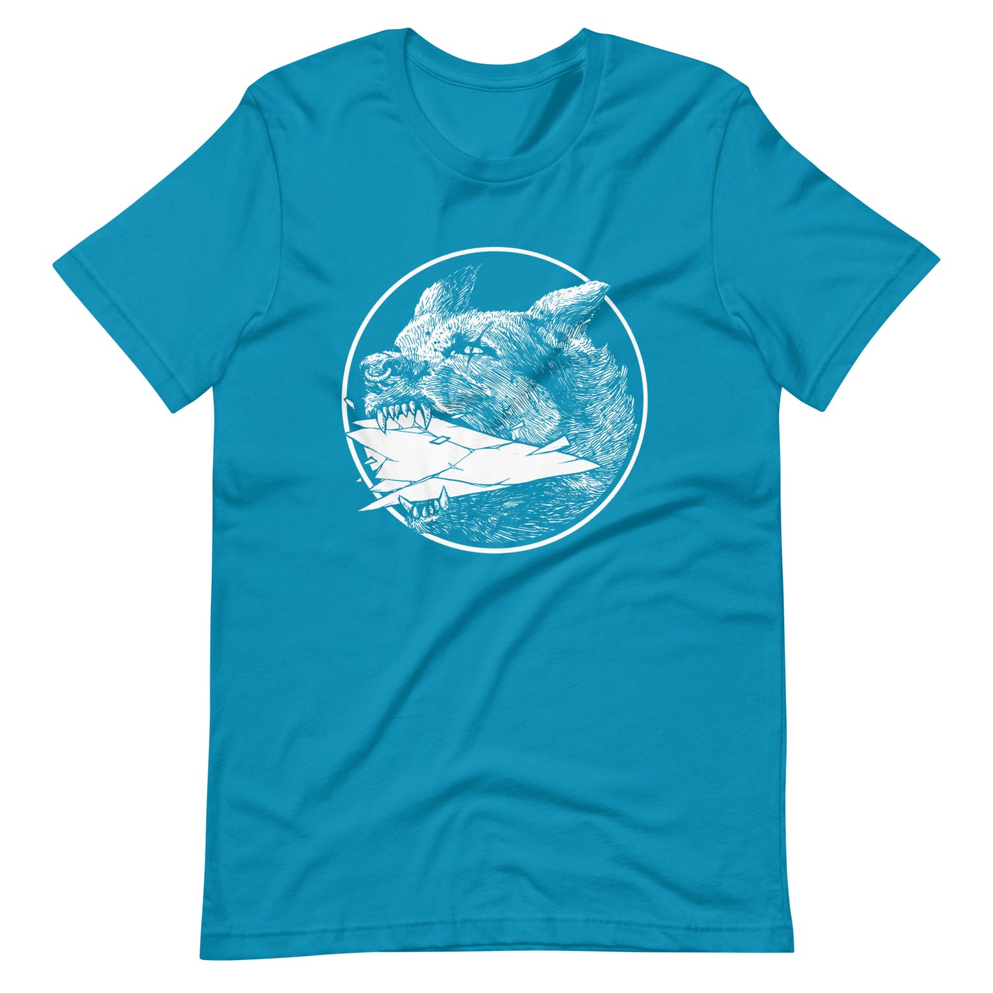 Shard White - Men's t-shirt - Aqua Front