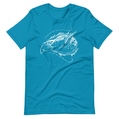 Skull Bird White - Men's t-shirt - Aqua Front