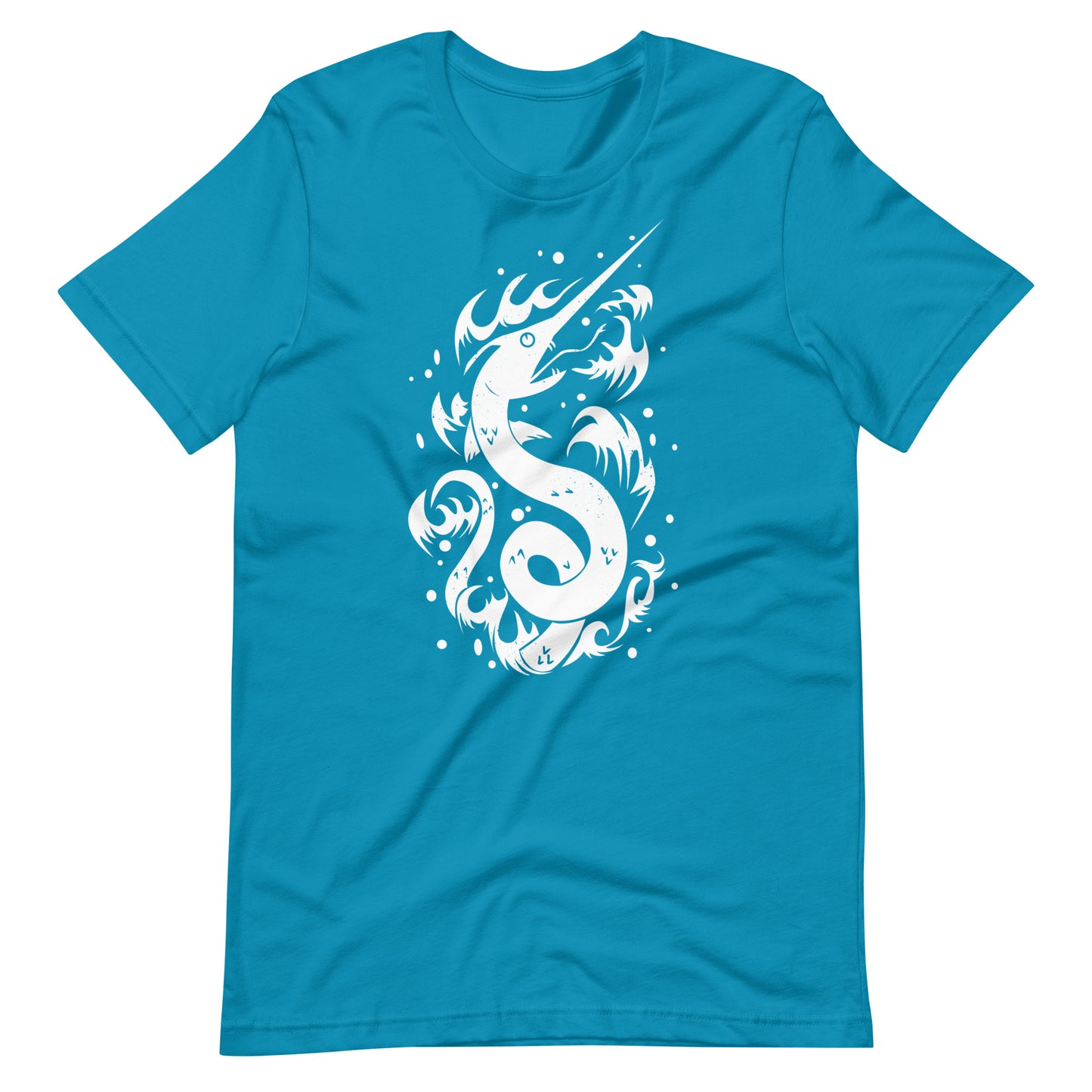 Snake Swordfish White - Men's t-shirt - Aqua Front